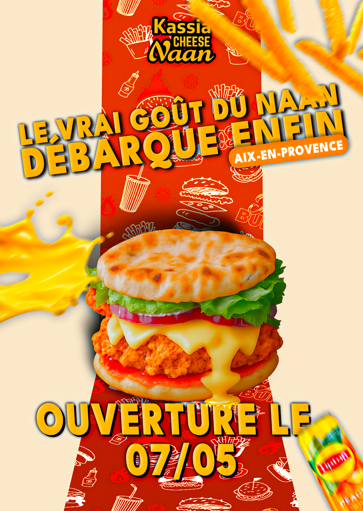Identité visuelle - Kassia Cheese Naan (auto-entreprise)
